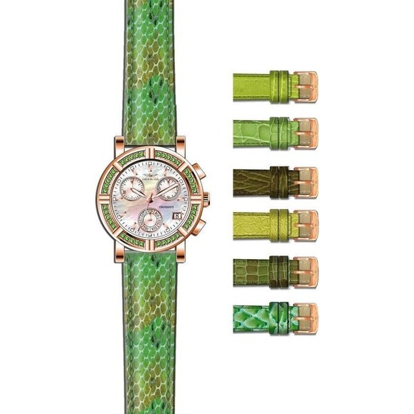 Invicta Chronograph Watch 7 Band Set Special Ed Gift Wildflower Crystals #10312 - Picture 1 of 16